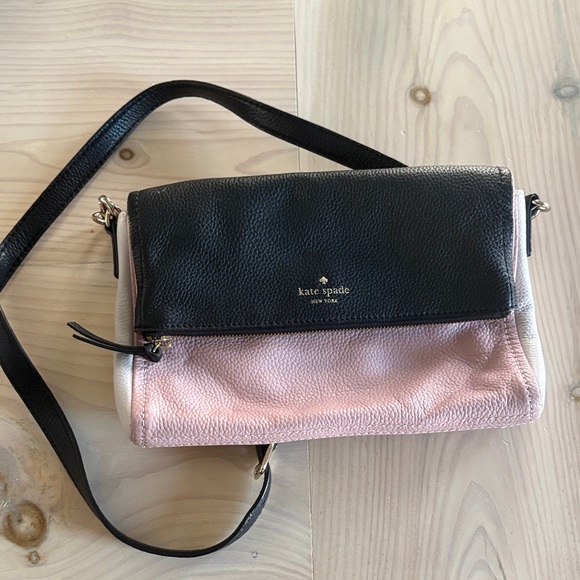 kate spade Handbags - kate spade Cobble Hill Colorblock Leather Crossbody Bag in Black and Pink